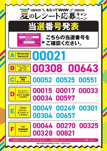 当選番号