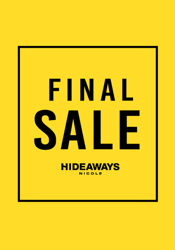 HIDEAWAYSでは8/1よりFINALSALEを開催しております。