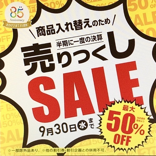 愛眼の売りつくしSALE