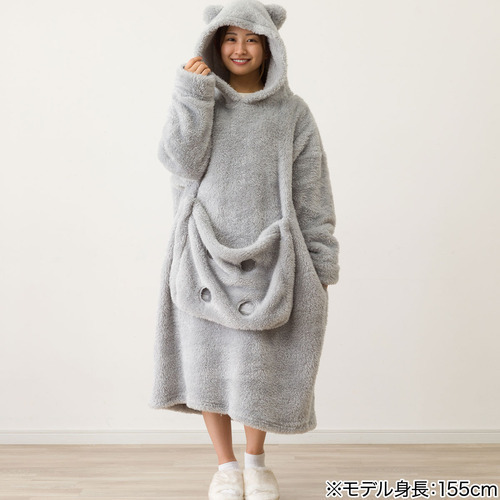 にゃんぽけ着る毛布